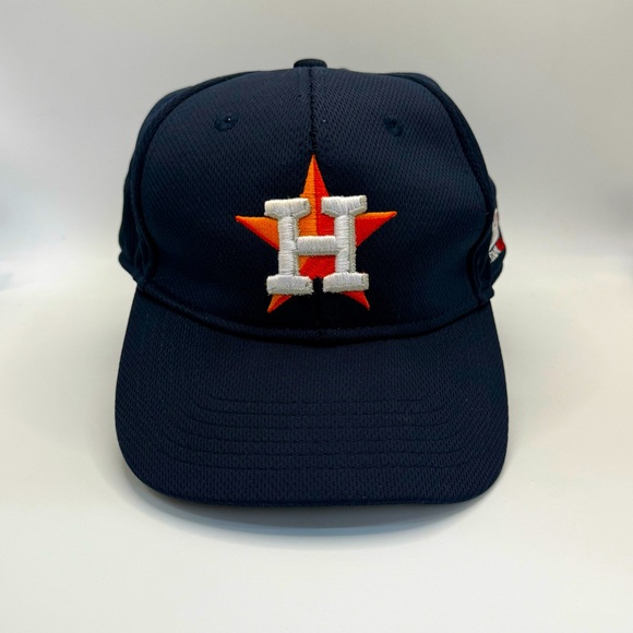 Youth kids Houston Astros Navy Blue Baseball Cap with Orange Star - Picture 1 of 4